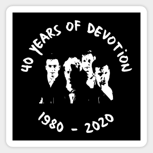 40 Years of Devotion Sticker